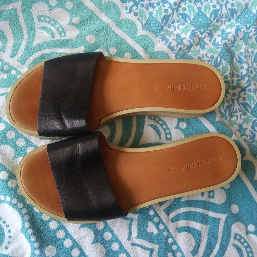 SEE BY CHLOÃ‰ Black Slip-on Sandal